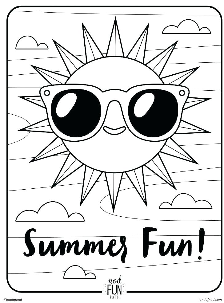 summer coloring pages preschool coloring home - summer worksheets best