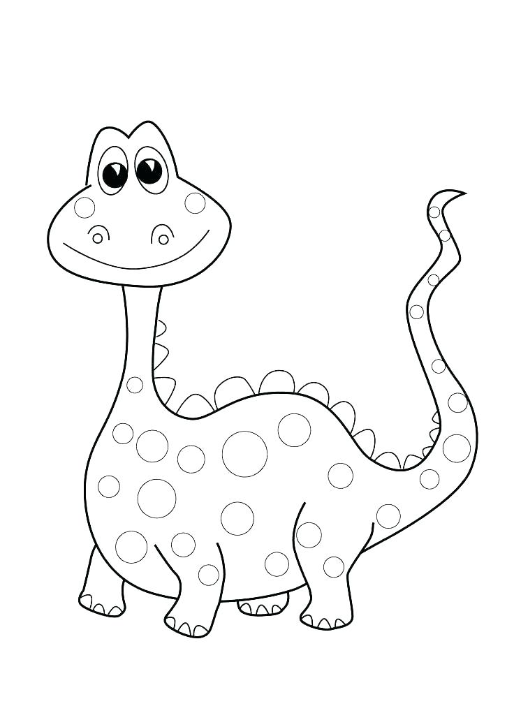 736x1031 Dinosaur Coloring Pages Toddler Kindergarten For Funny Dinos