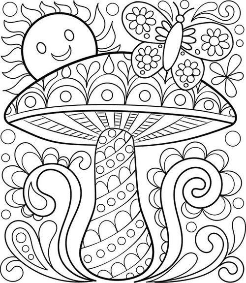 500x575 Free Adult Coloring Pages Detailed Printable Coloring Pages
