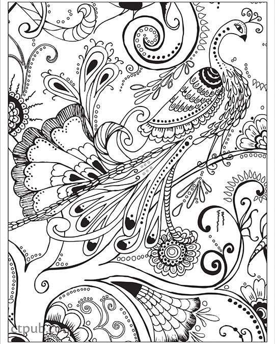 540x675 Boho Designs Coloring Book 18 Fun Designs + See How Colors Play