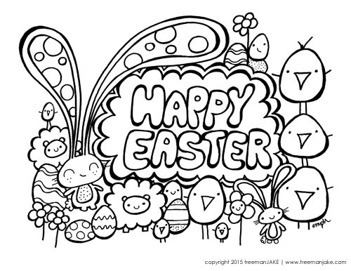 500x386 Cute Easter Coloring Pages 27800