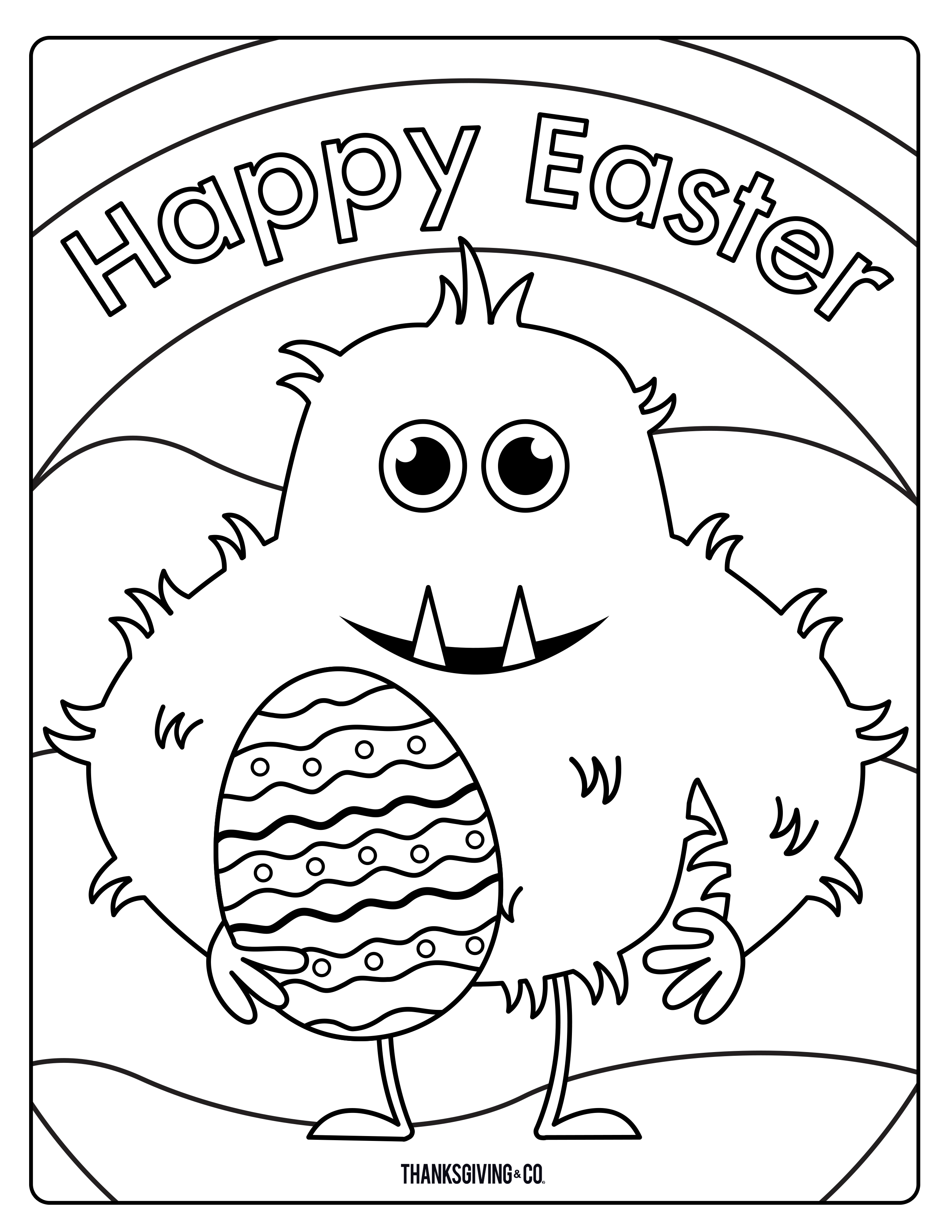 2550x3300 Sweet And Sunny Spring Amp Easter Coloring Pages