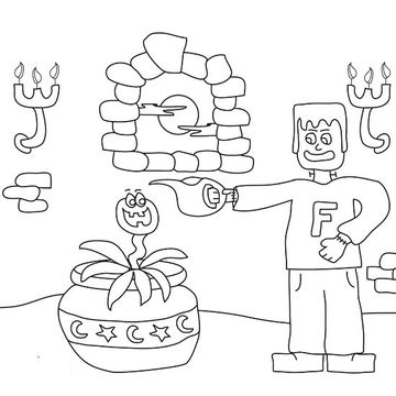 360x360 Halloween Coloring Pages