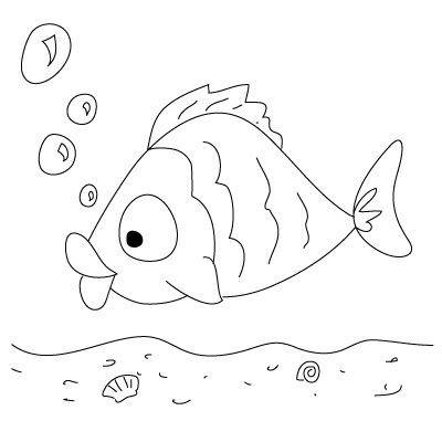 400x400 Basic Drawings Kids How To Draw A Fish Fun Drawing Lessons