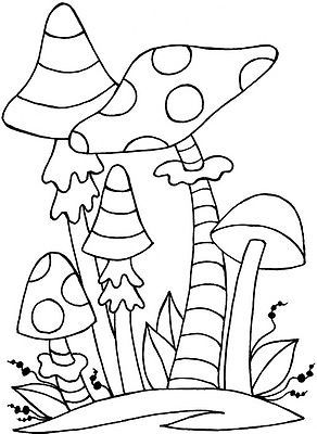 292x400 Zendoodles Fungi Clear Craft Stamp Zentangle Zentangling