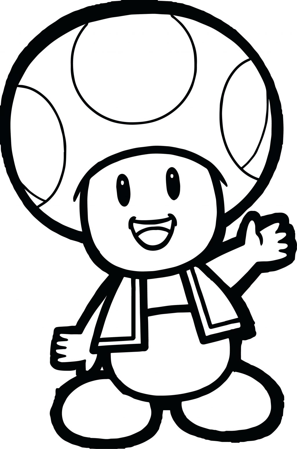 1024x1550 Coloring Page ~ Mario Color Pages Super Mushroom Coloring Page