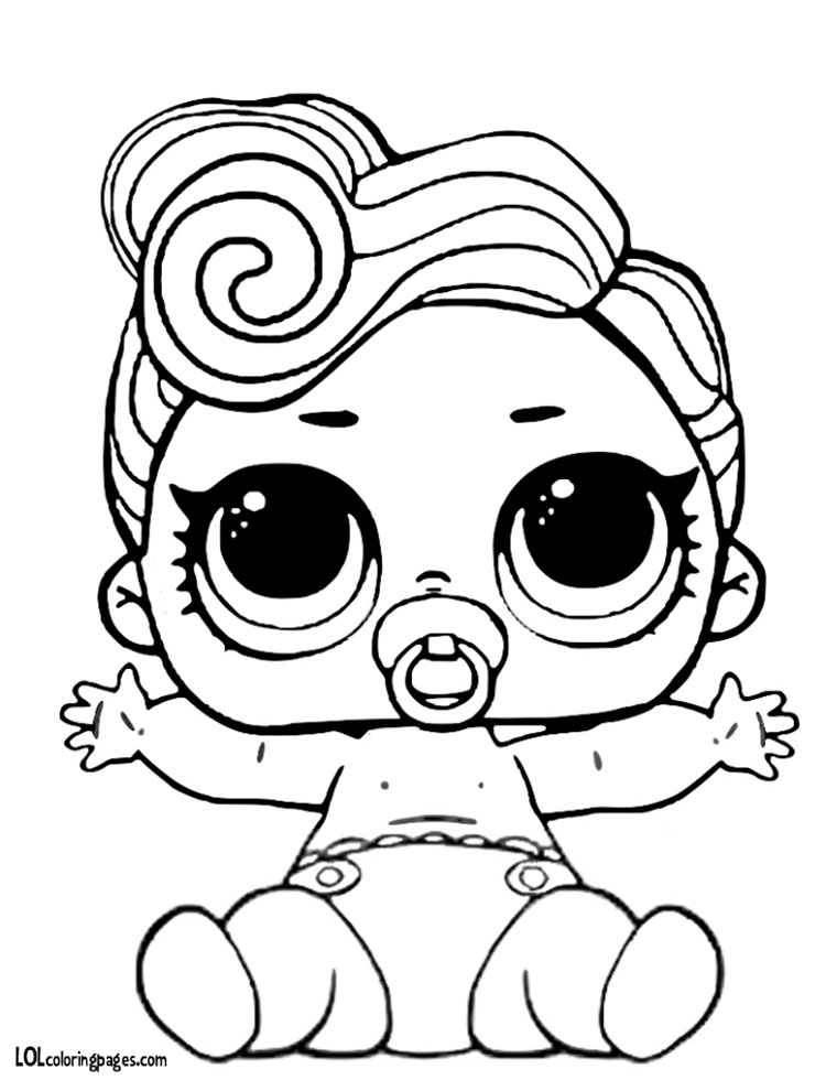 750x980 Lil Funky Q.t. Coloring Page Lol Surprise Doll Coloring Pages