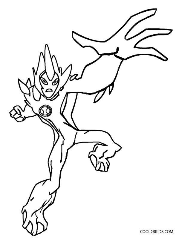 609x800 Ben 10 Coloring Pages Upgrade Fresh Funny Alien Drawing