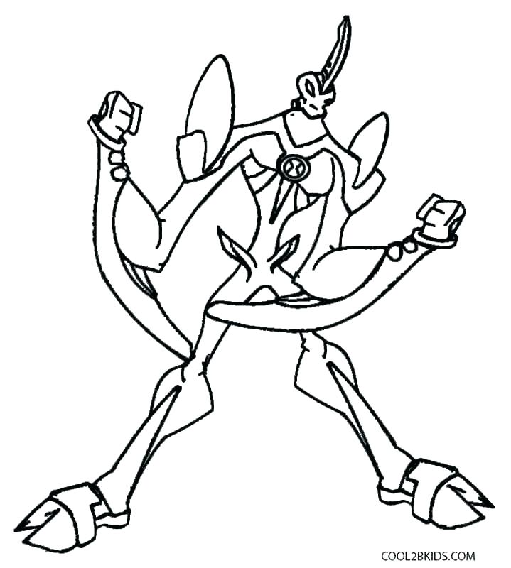 719x800 Ben 10 Coloring Pictures Coloring Coloring Pages Ten Coloring