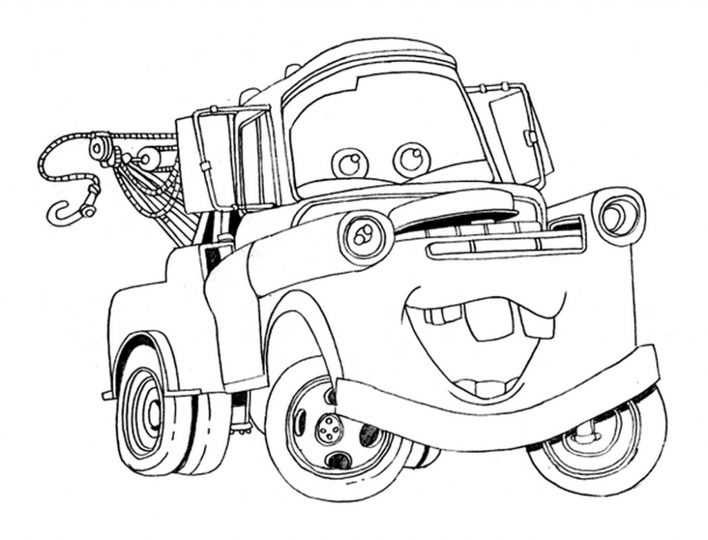 Lightning Mcqueen Mater Coloring Pages 1024x781 Lightning Mcqueen Mater Coloring Pages