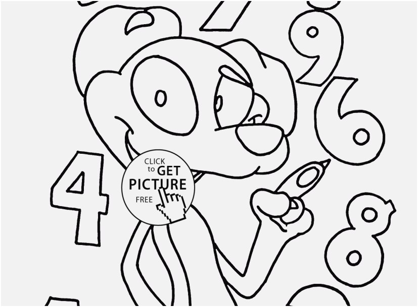 827x609 Counting Coloring Pages Picture Numbers And Funny Dog Coloring
