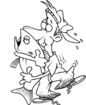 Fish Coloring Pages With Marine Cartoons, Funny Fish And Fat Fish 288x354 Fish Coloring Pages With Marine Cartoons, Funny Fish And Fat Fish
