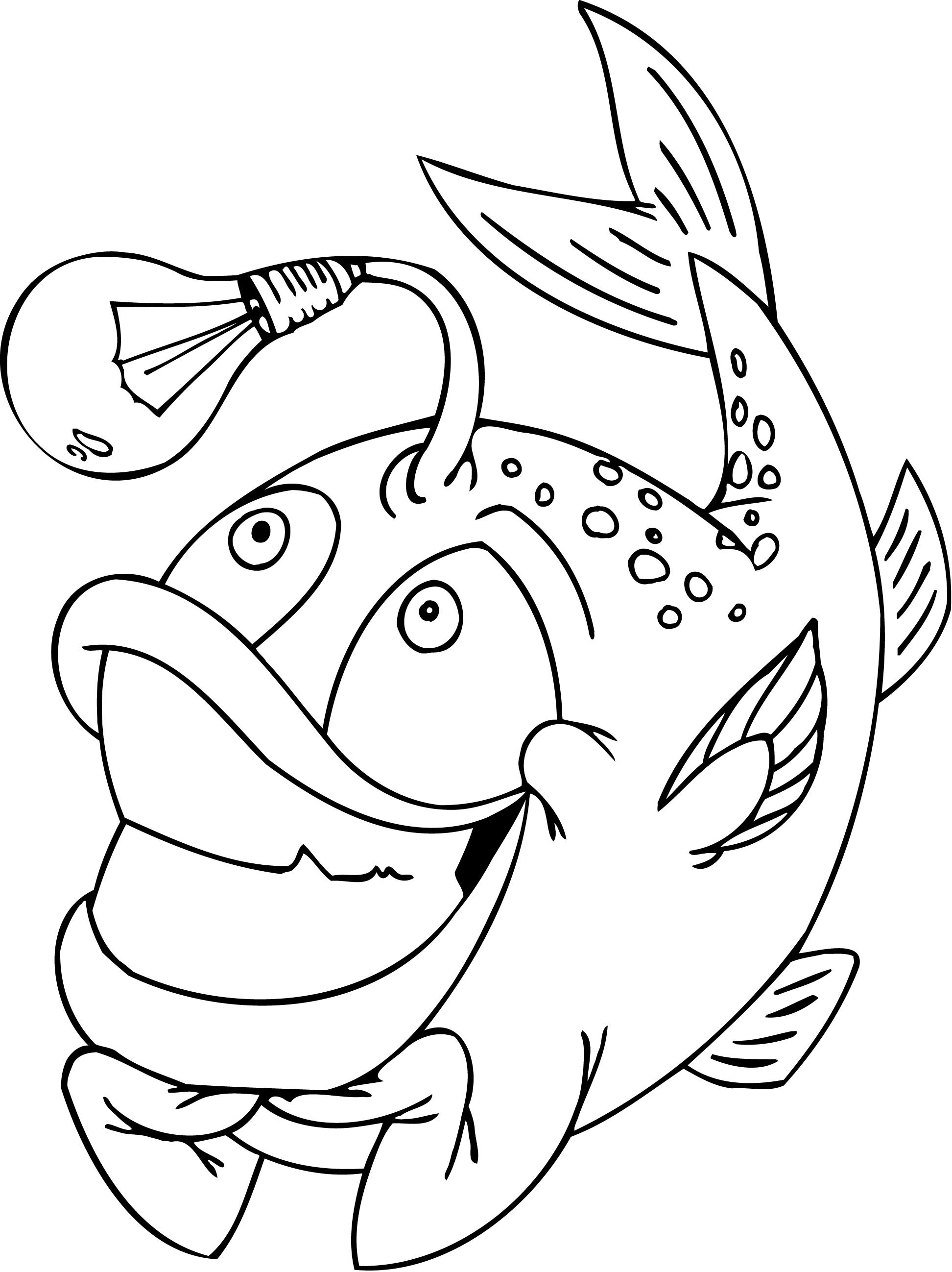 Funny Fish With Bulb Free Coloring Page Animals, Kids Coloring Pages 1944x2596 Funny Fish With Bulb Free Coloring Page Animals, Kids Coloring Pages
