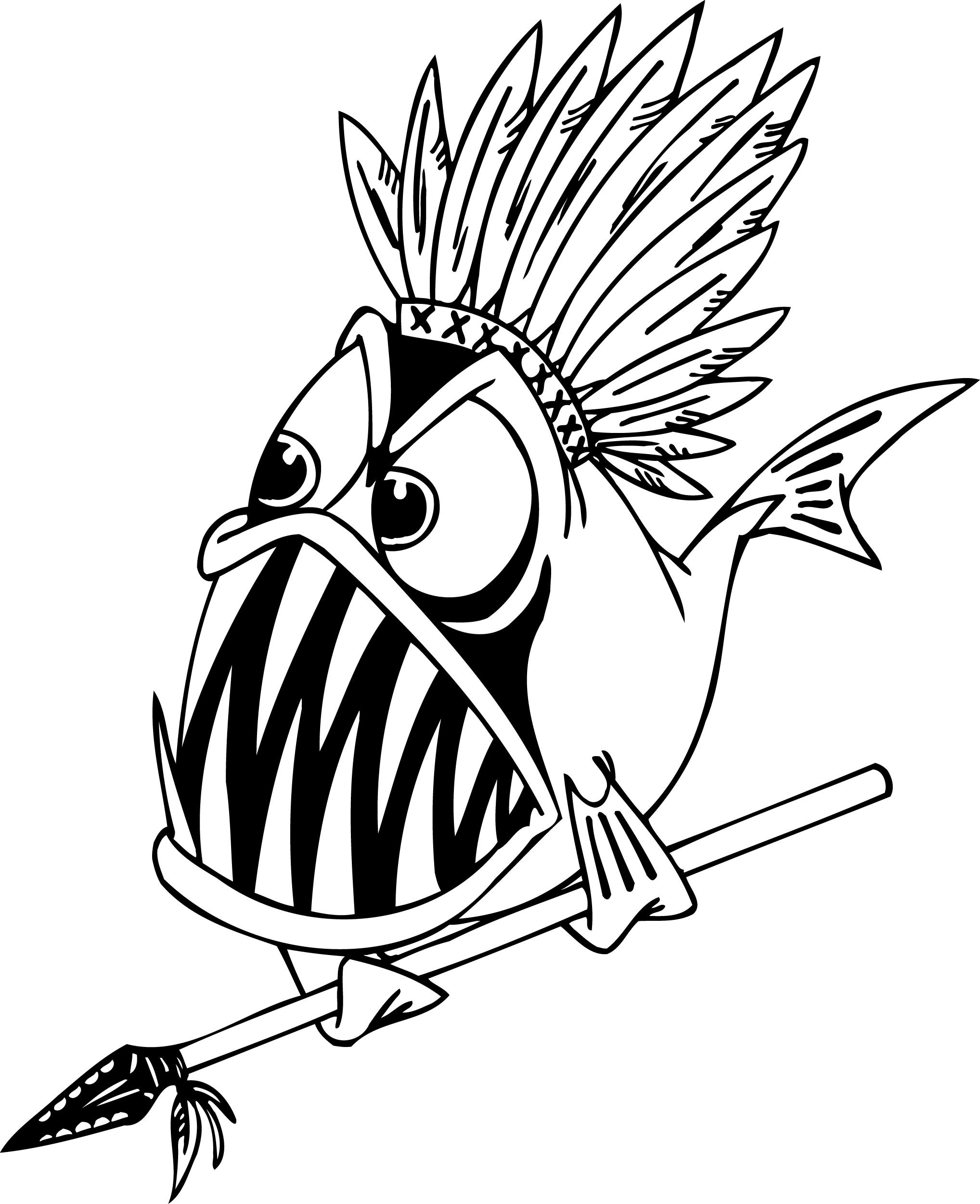Coloring Pages Of A Piranha Fish Holding A Spear For Preschoolers 2036x2500 Coloring Pages Of A Piranha Fish Holding A Spear For Preschoolers