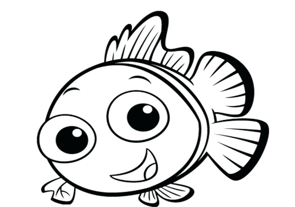 Cute Fish Coloring Pages Cute Fish Printable Kids Coloring Pages 1024x719 Cute Fish Coloring Pages Cute Fish Printable Kids Coloring Pages