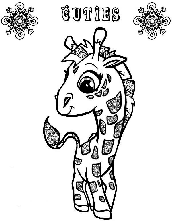 Cute Giraffe Coloring Pages 600x776 Cute Giraffe Coloring Pages