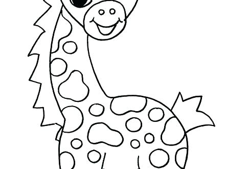 Cute Giraffe Coloring Pages Cute Baby Giraffe Coloring Pages 440x330 Cute Giraffe Coloring Pages Cute Baby Giraffe Coloring Pages