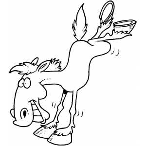 Funny Horse On Two Legs Coloring Page 300x300 Funny Horse On Two Legs Coloring Page