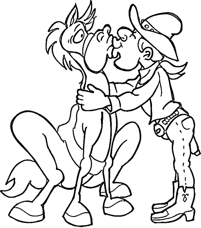 Funny Printable Cowboy Coloring Pages 664x750 Funny Printable Cowboy Coloring Pages