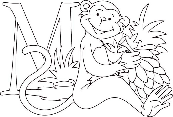 710x480 Monkey Coloring Pages 360coloringpages