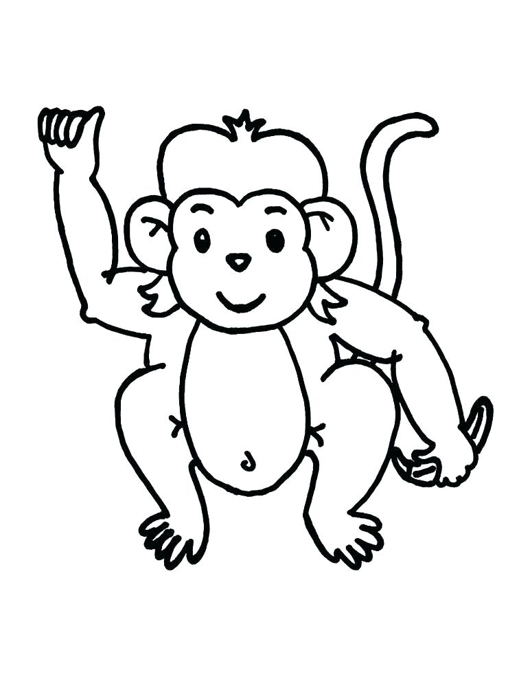 756x1004 Monkey Pictures To Color As Well As Hurry Coloring Pictures