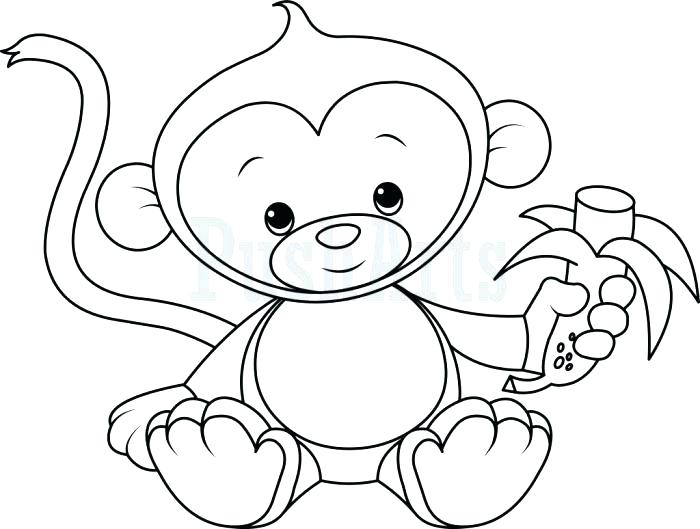 700x529 Baby Monkey Coloring Pages Printable