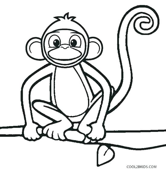 550x570 Spider Monkey Coloring Pages Spider Monkey Coloring Pages Coloring