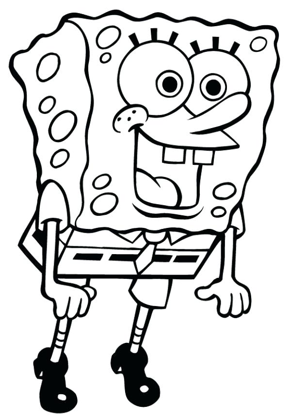 596x864 Gangster Spongebob Coloring Pages Coloring Pages Of Colouring