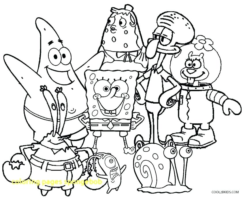 850x688 Nick Spongebob Coloring Pages