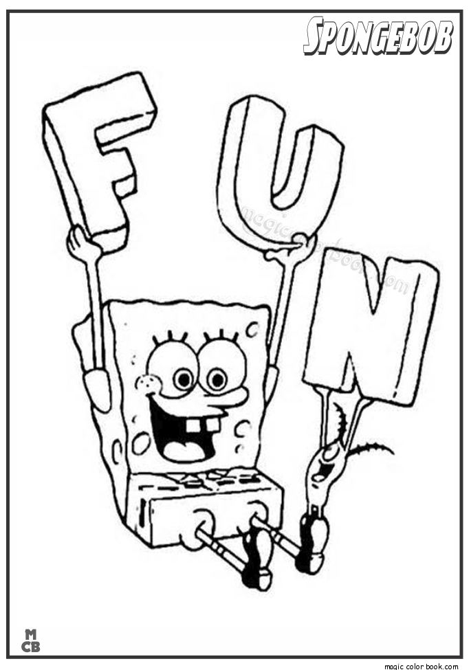 685x975 Spongebob Fun Coloring Pages