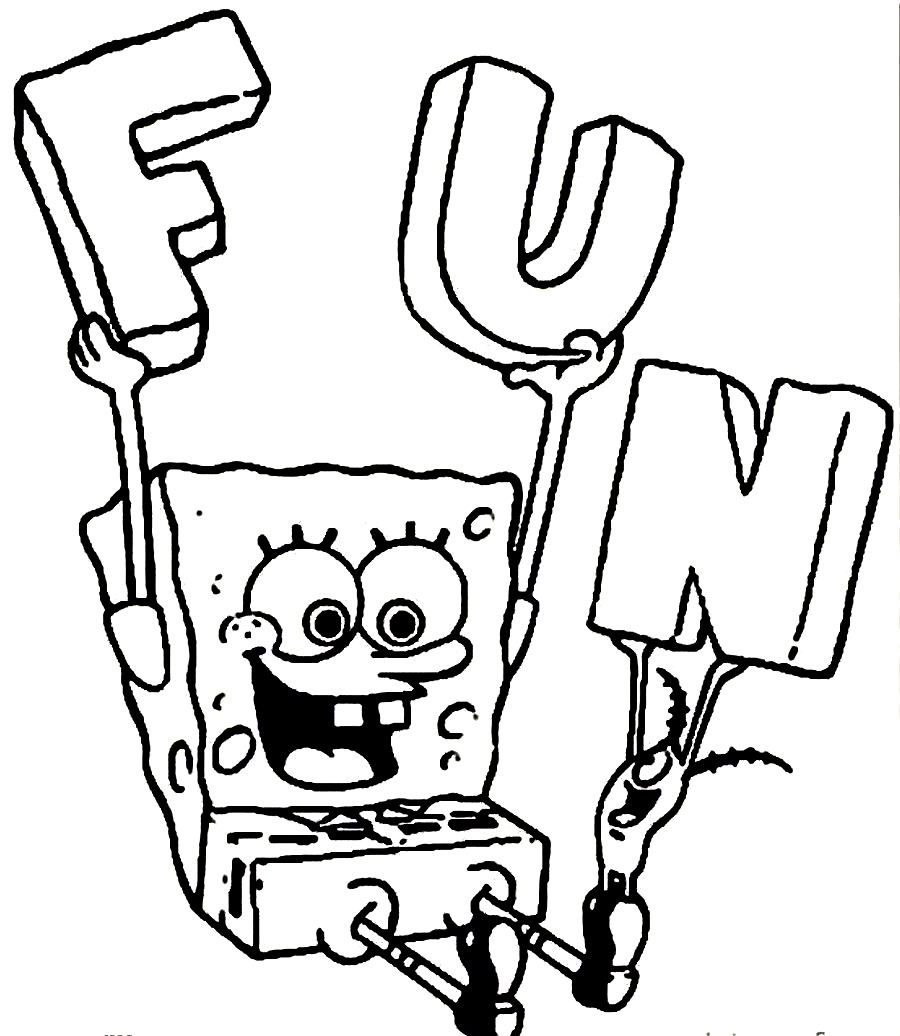 900x1036 Httpcolorings.cofunny Spongebob Coloring Pages For Boys