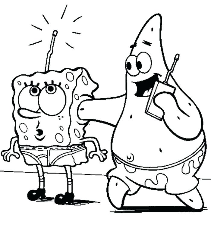 Funny Spongebob Coloring Pages at GetColorings.com | Free printable ...