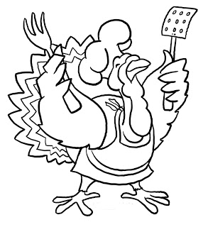 Funny Thanksgiving Turkey Coloring Pages Coloring Pages Online 293x320 Funny Thanksgiving Turkey Coloring Pages Coloring Pages Online