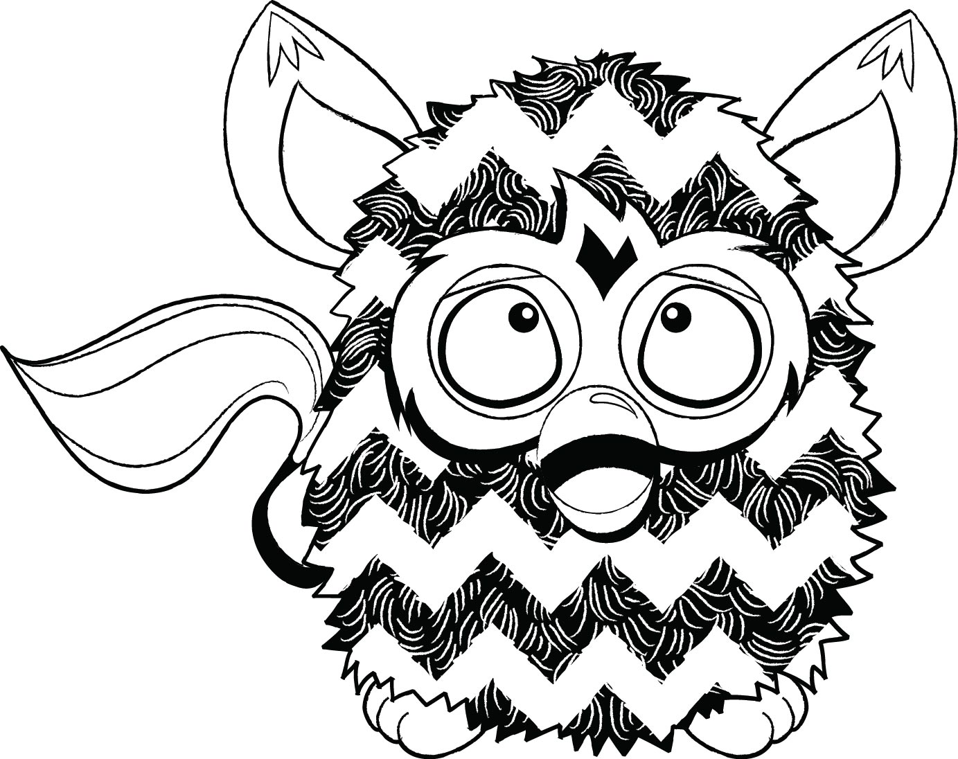 1383x1096 Furby Boom Coloring Pages