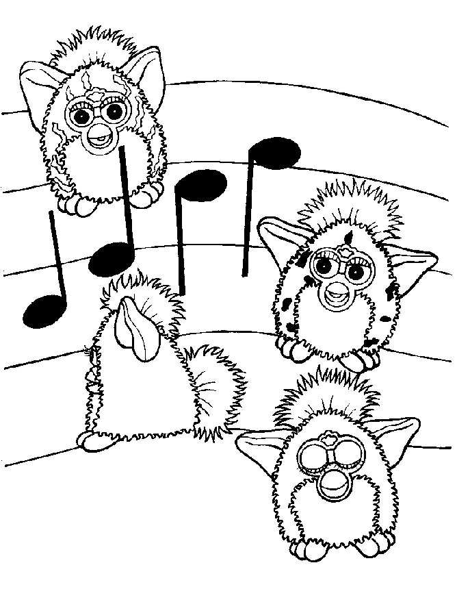 668x860 Furby Coloring Pages