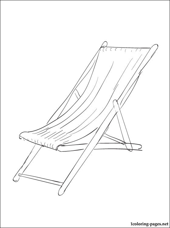 560x750 Beach Chair Coloring Page Coloring Pages