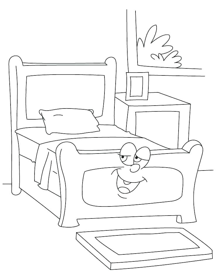 738x954 Bedroom Coloring Pages Bed Coloring Pages Bed Coloring Page