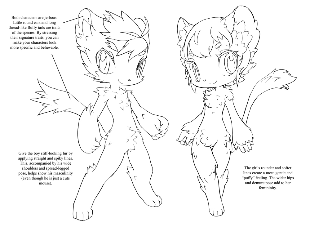 1000x732 How To Draw Furry Characters Using The Color Wheel