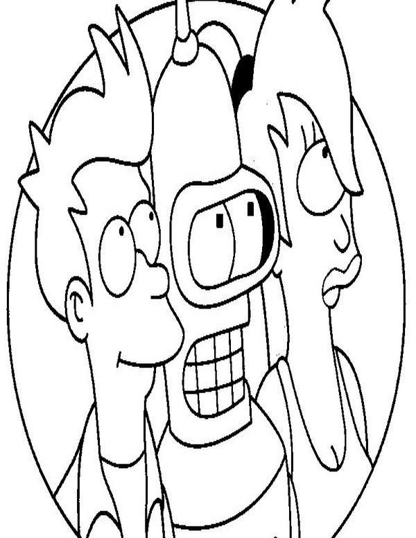 600x776 Futurama Coloring Pages 2 Coloring Pages For Kids
