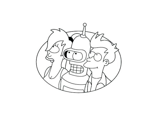 600x450 Futurama Coloring Pages Coloring Pages Page Free Printable