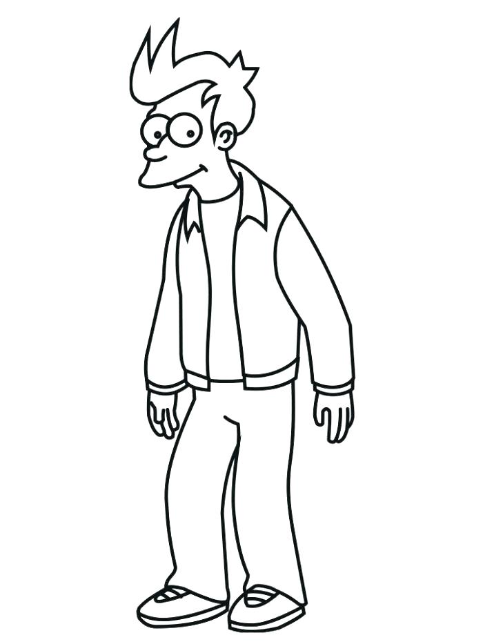 700x933 Futurama Coloring Pages Marvelous Kids Fry Best Free Images