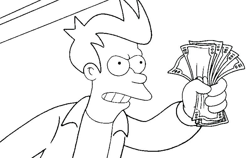 800x504 Coloring Pages J Fry Bender Coloring Pages Free Coloring Free
