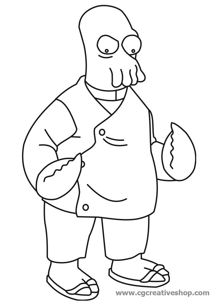 720x1008 Dottor Zoidberg Futurama, Disegno Da Colorare Zoidberg