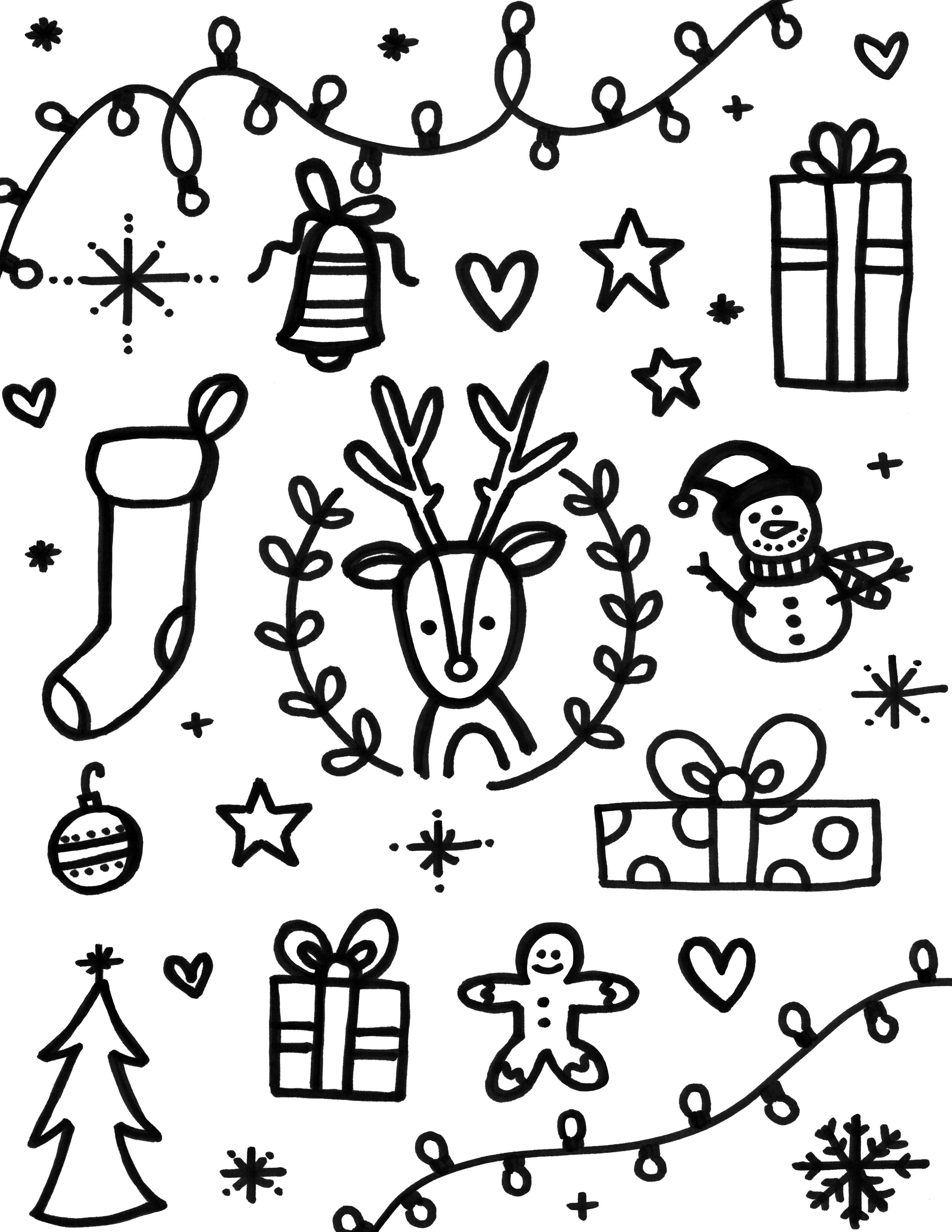 5 Holiday Coloring Pages For Kids!! Nickyashleigh 4250x5500 5 Holiday Coloring Pages For Kids!! Nickyashleigh
