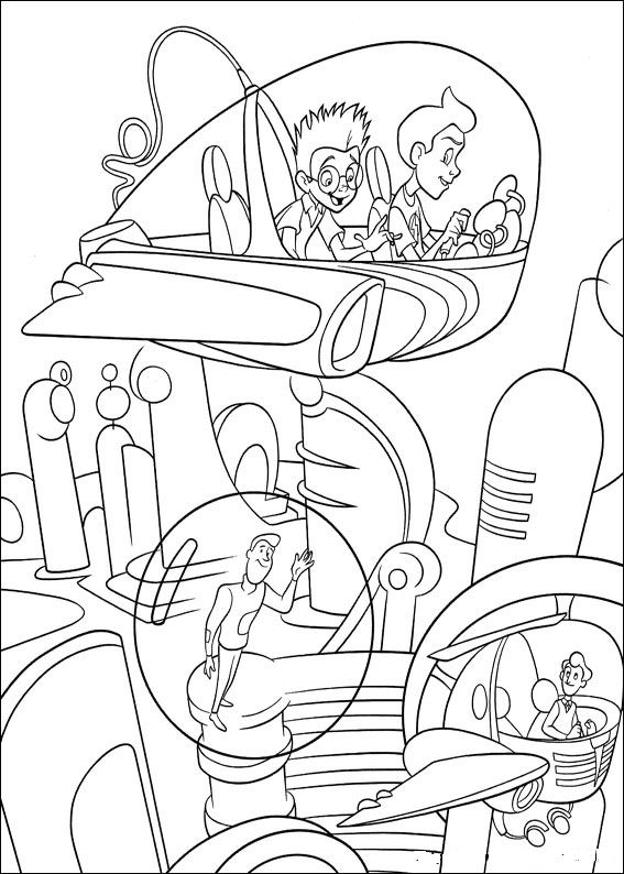 Coloring Page Disney Coloring Page Meet The Robinsons 567x794 Coloring Page Disney Coloring Page Meet The Robinsons