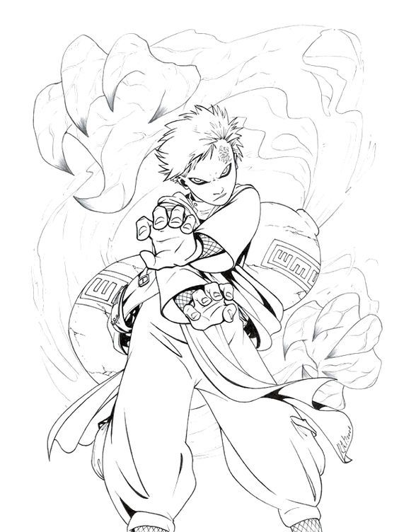 564x752 Free Printable Naruto Coloring Pages For Kids Lineart Naruto