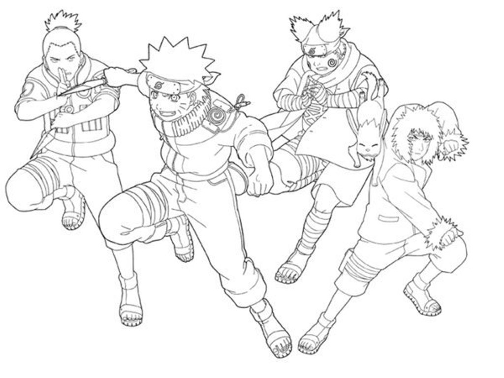 1024x768 Gallery Of Gaara Of Naruto Coloring Pages For Naruto Coloring
