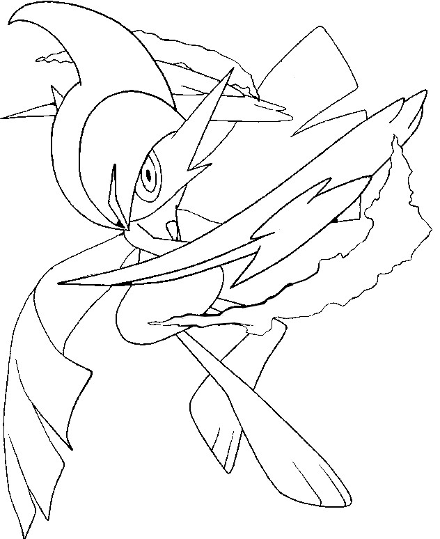 632x774 Coloring Page Mega Evolved Pokemon Mega Gallade 475 475