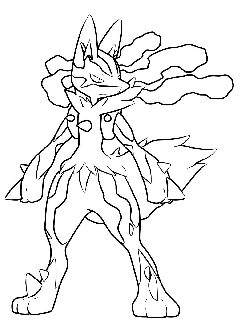 1024x1388 Mega Lucario Pokemon Drawings