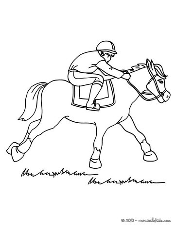 364x470 Jockey Coloring Pages Jockey On A Galloping Horse Coloring Pages